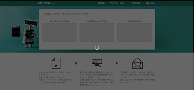 冒頭60秒間の文字起こし(無料)
